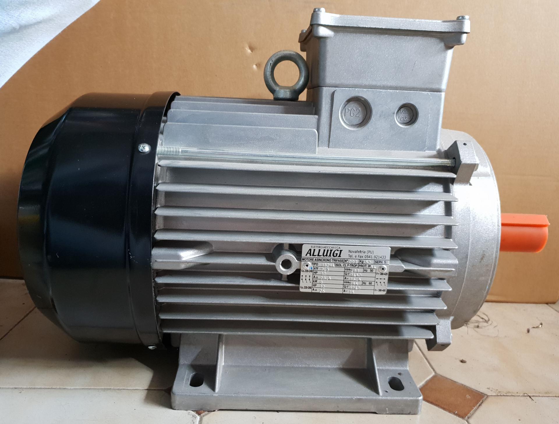 MOTORE ELETTRICO ASINCRONO TRIFASE 10HP 4P