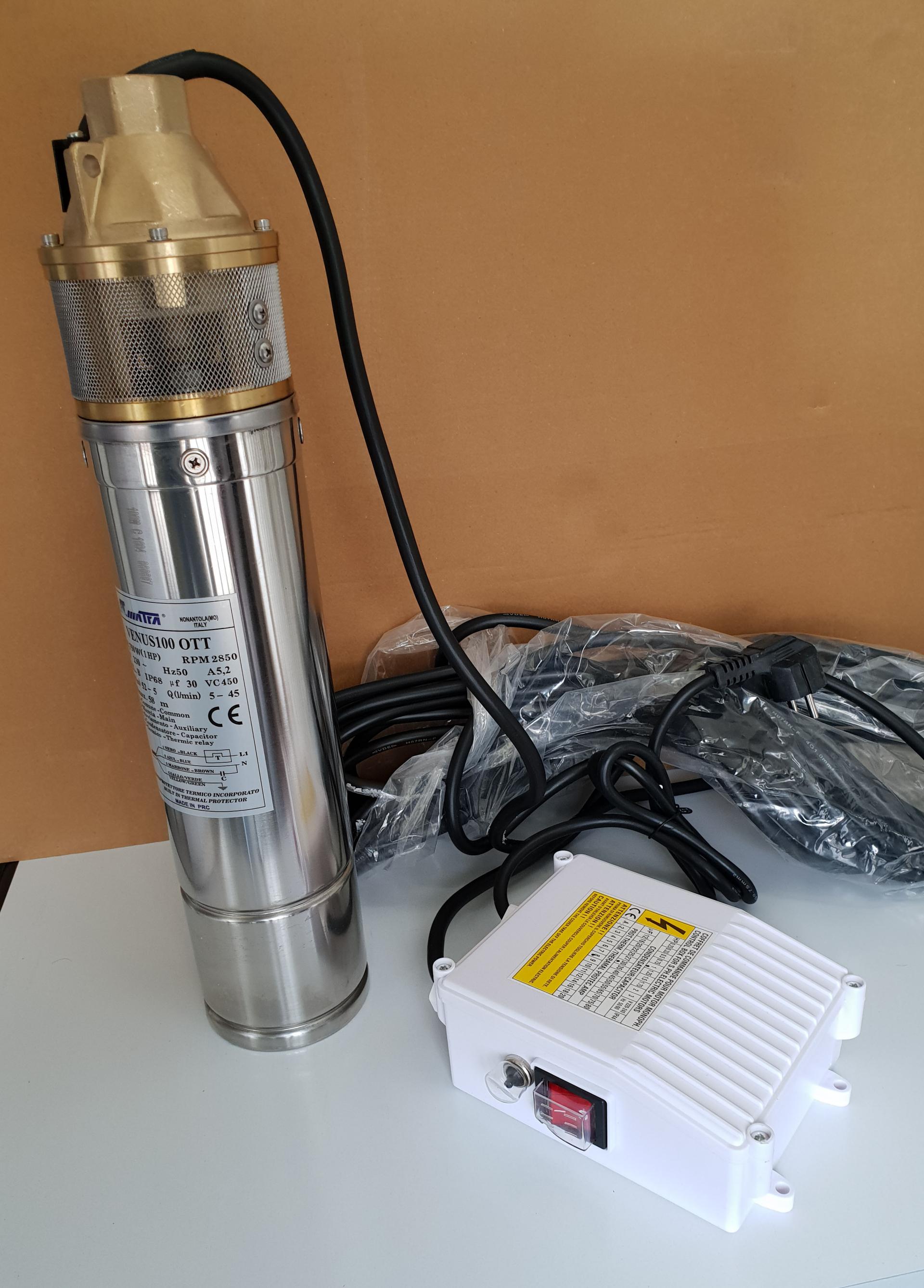 POMPA LIQUIDI PULITI SOMMERSA ACQUA PERIFERICA MATRA VENUS100 OTT 1HP
