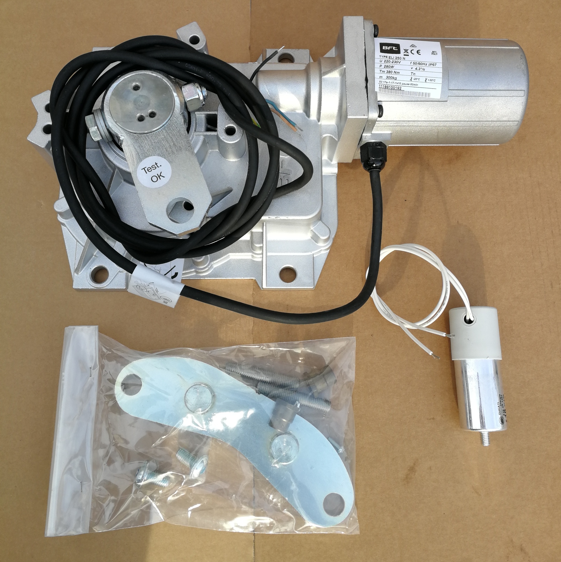 ELI 250 MOTORE INTERRATO PER AUTOMAZIONE BATTENTE BFT ELI 250 (solo revisione Vostro operatore)